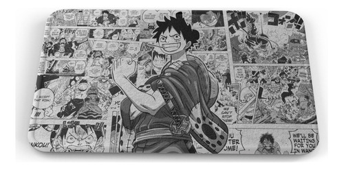 Tapete One Piece Luffy Sonrisa Manga Baño Lavable 40x60cm