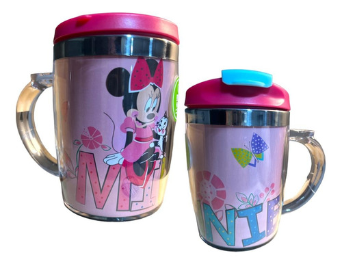 Botella Mug Vaso Keep Para Niños 450ml Minnie