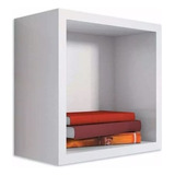 Nicho Decorativo 31x31x15 Prateleira Cubo Parede Cor Branco Cor Da Armação Branco