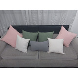 Almohadon Tusor Funda Desmontable Con Cierre 45x45