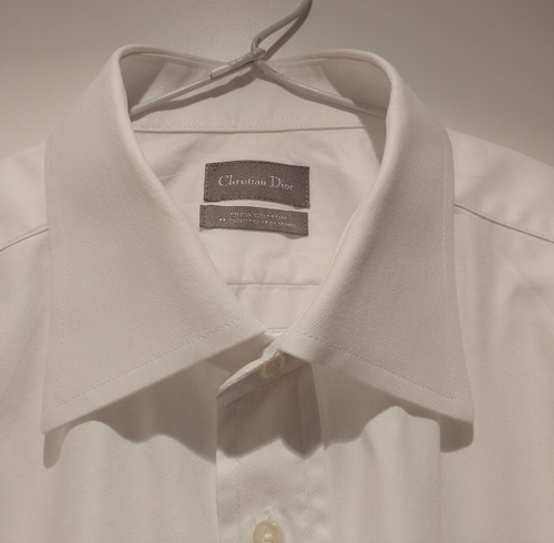 Camisa Blanca De Vestir Hombre Christian Dior Talle 42 Large