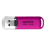 Memoria Usb 2.0 Adata 32gb C906 Flash Drive Plástico Color Rosa Liso