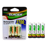 Kit 4 Pilha Recarregável Aaa 2700 + 4 Pilha Aa 4700mah