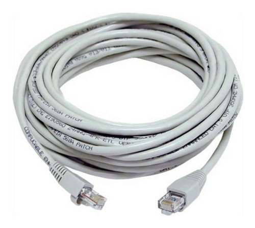 Cable De Red 10m Categoria 6 / 10 Metros Cat6 Armado Fabrica