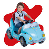 Carrinho Fouks 2 Em 1 Pedal/passeio Azul Calesita Brinquedo