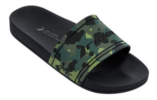 Chinelo Masculino Rider Full 86 Slide - Preto/preto/verde