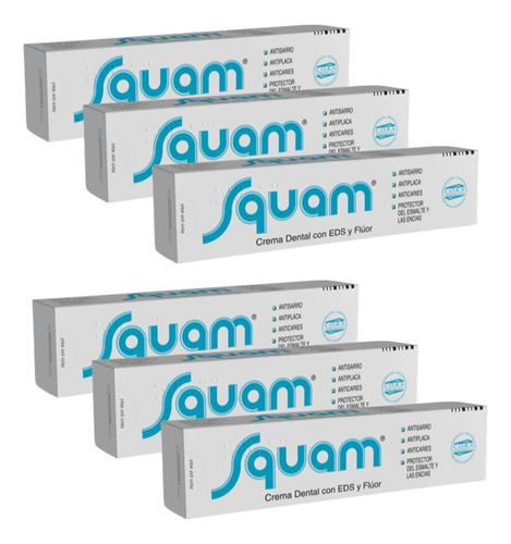 Combo X6 Squam Crema Dental 80gr