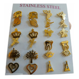 Aretes Acero Inoxidable Mayoreo 12 Pares  Regalo