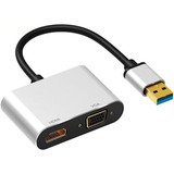 Tarjeta De Video Externa Usb 3.0 A Hdmi +  Vga 1080p