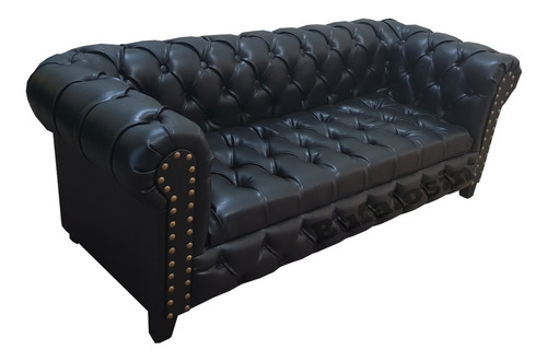 Sofa Chester Sillon Chesterfield 3 Cuerpos Asiento Capitone