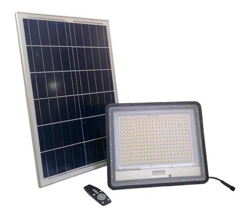 Reflector Led 200w Luz Dia + Panel Solar (ip65)