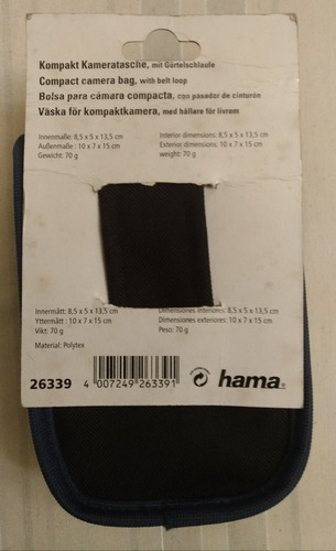 Funda Para Cámara O Filmadora Marca Hama - Nueva