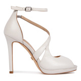 Sandalia Tacn Alta Calzado Dama Dione Di4047 Off White