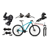 Bicicleta Aro 29 Ksw 24v Cambios Shimano - Cubo K7 E Trava