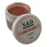 Gel X & D Para Unhas Led Uv X&d Nude 56gr X & D