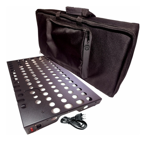 Pedalboard 40x30cm+elétrica Completa+bag Semi Case