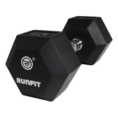 Mancuerna Runfit 30 Libras Pesas Acero Hexagonal | Meses sin interés