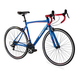 Bicicleta Benotto Ruta 590 R700 14v Aluminio Palancas Duales Color Azul Metálico Tamaño Del Cuadro 46.5