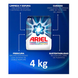 Ariel Poder Y Cuidado 4kg Detergente Para Ropa Blanca/color