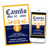 Invitación Digital Cerveza Corona Imprimible Whatsapp