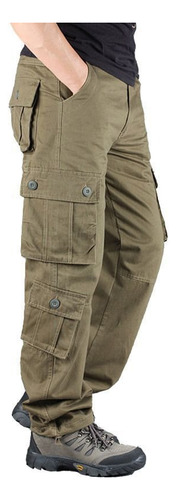 Pantalones Táctico Hombres Cargo Casual Multibolsillos 2023