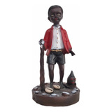 Figura Niño Eleggua Santeria, Abre Caminos 23 Cm Resina 