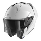 Capacete Shark Evo Es Blank Whu Branco Escamoteável Tamanho Do Capacete 55-56