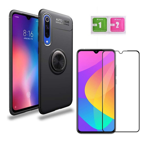 Capa Anti Impacto Auto Focus + Pelicula 3d Xiaomi Mi 9 Se