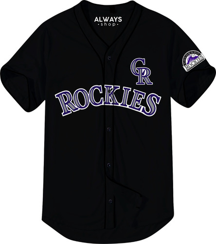 Camisola Jersey Colorado Rockies M2 Negro Ch M G Eg 2eg