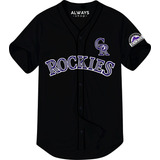 Camisola Jersey Colorado Rockies M2 Negro Ch M G Eg 2eg