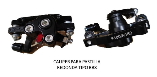 Calipers Pasillas Redondas Freno Disco Mec. Bicicleta