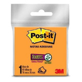 Bloco De Recado Post-it 76x76mm Laranja 45fls