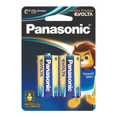 Pilas Alcalinas Tipo C Panasonic Blister X2 Tamaño Mediana | MercadoLibre