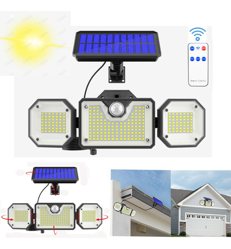 226 Led Lampara Solar Jardin Lámpara Solar Exterior Sensor