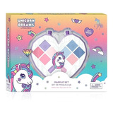 Corazon Facetado Unicorn Dreams Con Maquillaje Infantil