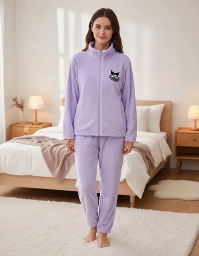 Pijama Afelpada Dama Caricaturas Pantalón Y Suéter Moda | Envío gratis