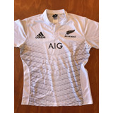 Camiseta Rugby All Blacks T L Blanca
