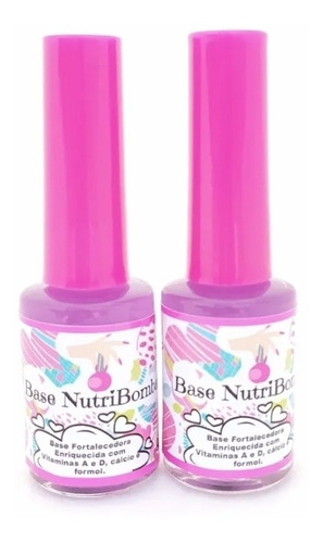 Base Nutribomba Fortalecedora De Unhas - Manicure - 2 Unid.