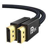 Cable Displayport Certificado Vesa 1.4, Ivanky 8k Dp, 2 Mts