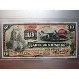 1 Billete 10 Pesos, Estado De Durango, 1914