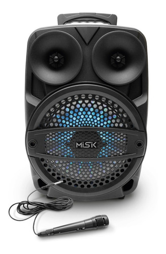 Misik - Bocina Bluetooth 8  3,500w Bafle - Luces Led - Tws