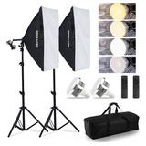 Kit De Iluminación Softbox Caja Suave Para Fotografía De 20