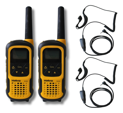 Rádio Comunicador Intelbras Rc4102 Com Fone Tipo G Lapela 
