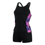 Malla Tankini Speedo Panel Bañador 2 Piezas Natacion Mujer