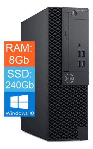 Desktop Dell Core I5 9ª Geração 8gb Ddr4 Ssd 240gb