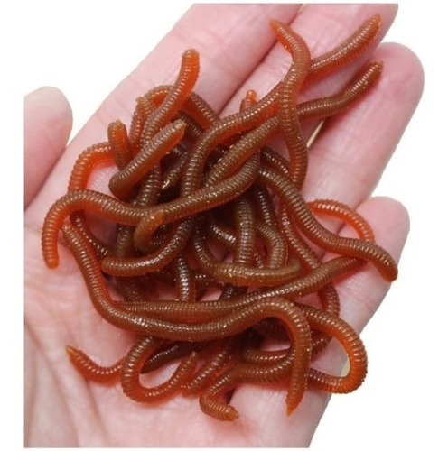 Lombriz De Goma Flexible Carnada Cebo Pesca Señuelo Gusano