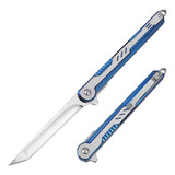 Cuchillo De Bolsillo Edc Para Mujer Plegables Con Hoja Azul