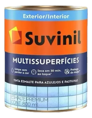 Tinta Epóxi Base Água Cinza Suvinil Multisuperficie 800ml