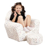 Momcaywex Sofa Infantil Con Otomana, Sofa Tipo Concha Para N