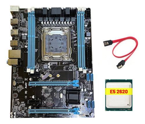 Placa Base Para Juegos De Pc X79-288 Lga2011 E5 V1/v2, Cpu E